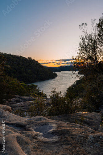 Beautiful sunset view of America Bay, Sydney, Australia.