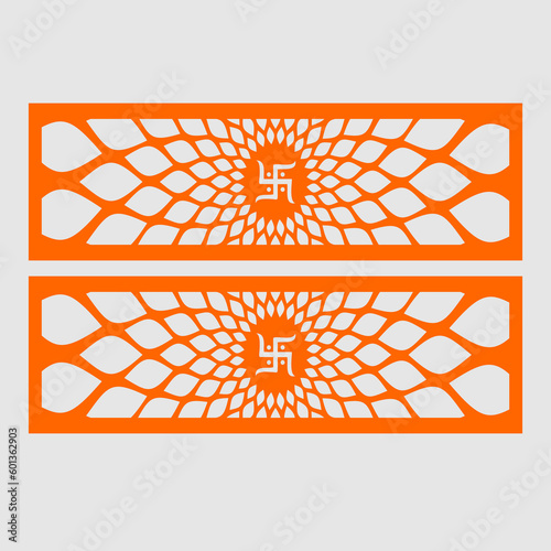 vector om jaali with a square for mandir decoration for cnc cutting
swastika, Ganesh, deep with welcome Kaman frame.