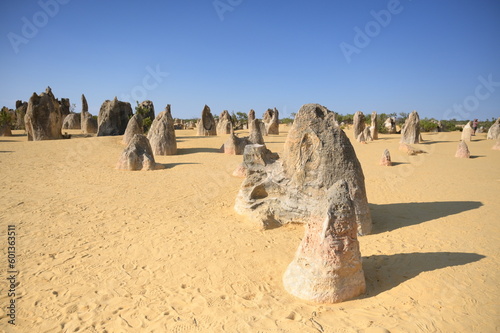 A view of strange rocks