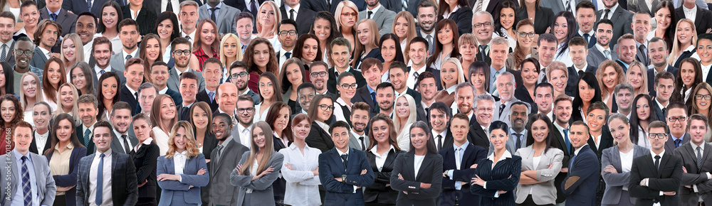 Business people group collage background Business people group collage background
