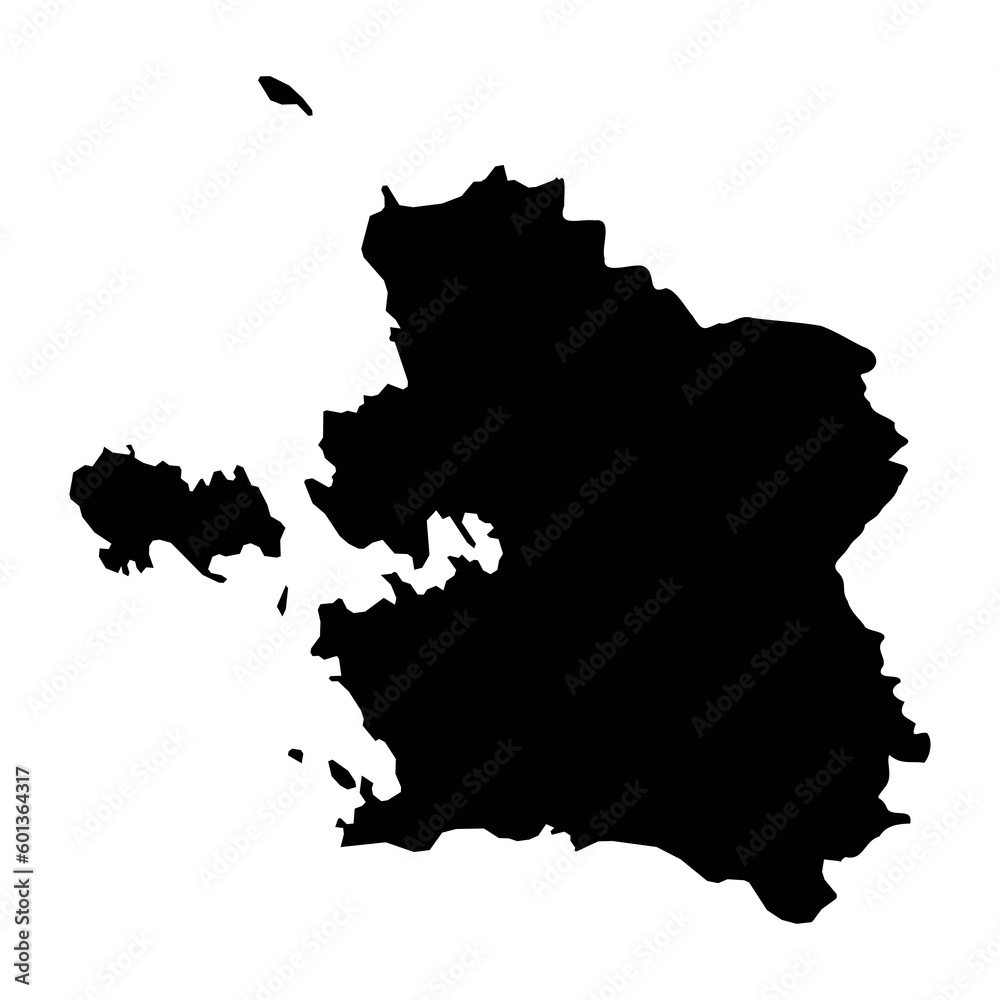 Laane county map, the state administrative subdivision of Estonia. Vector illustration.