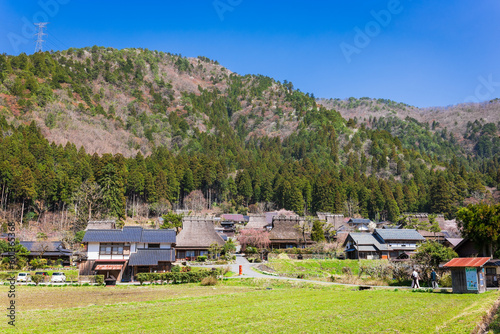 春の京都 美山かやぶきの里