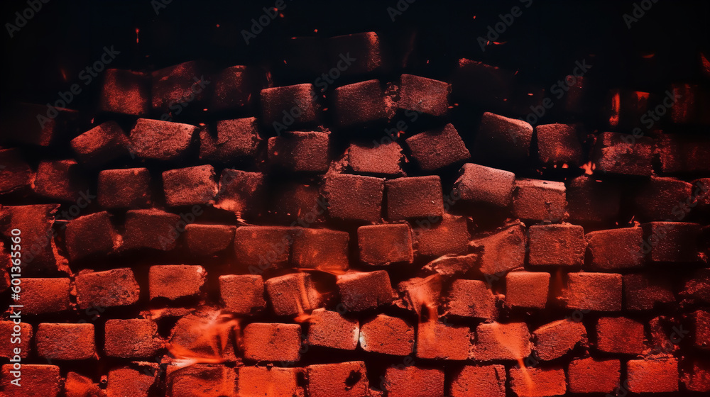 Obraz premium red brick background