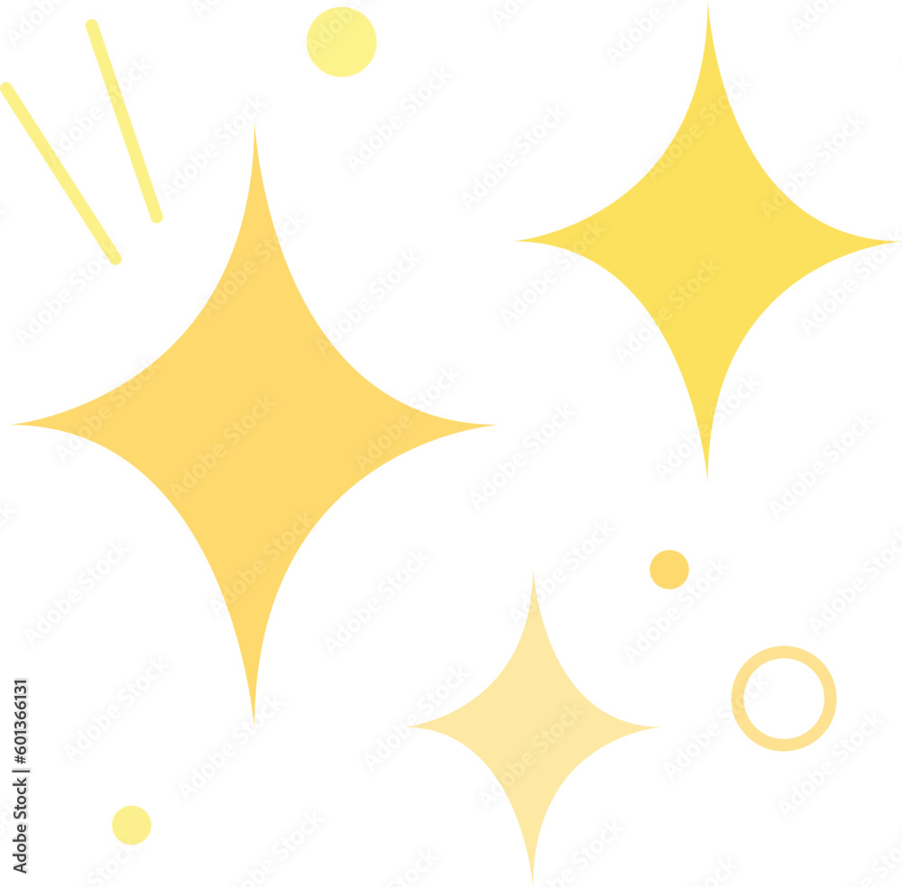 Modern shiny 3 pieces of light sparkles element Modern shiny 3 pieces of light sparkles element