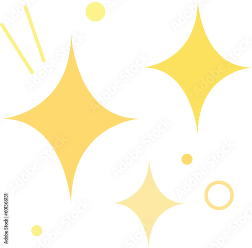 Modern shiny 3 pieces of light sparkles element