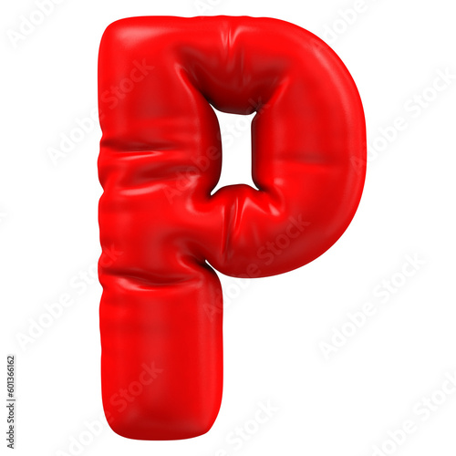 3d render of Letter balloons