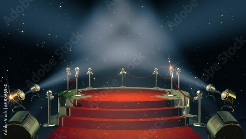 Awards Golden Stage 3d animation.