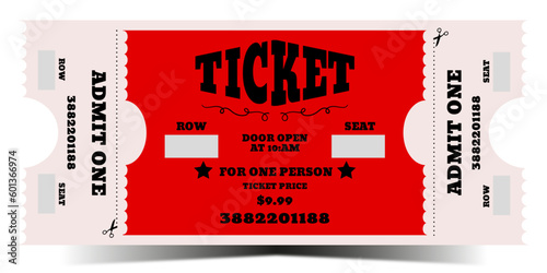 Retro ticket