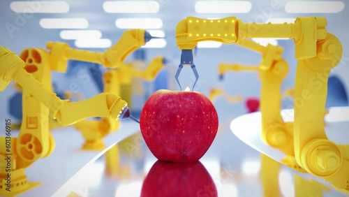 Apple Factory 3d Loopable animation