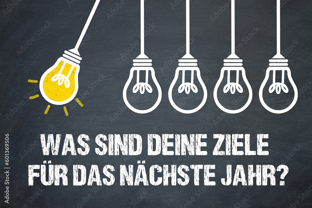 Naklejka premium Was sind deine Ziele für das neue Jahr?