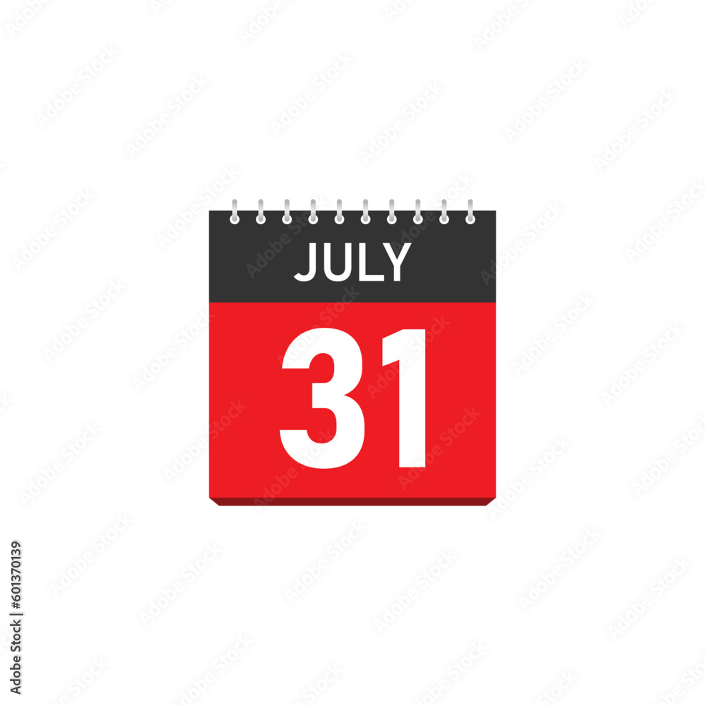 July 31 Concept Design. Vector Illustration. July 31 Concept Design. Vector Illustration.