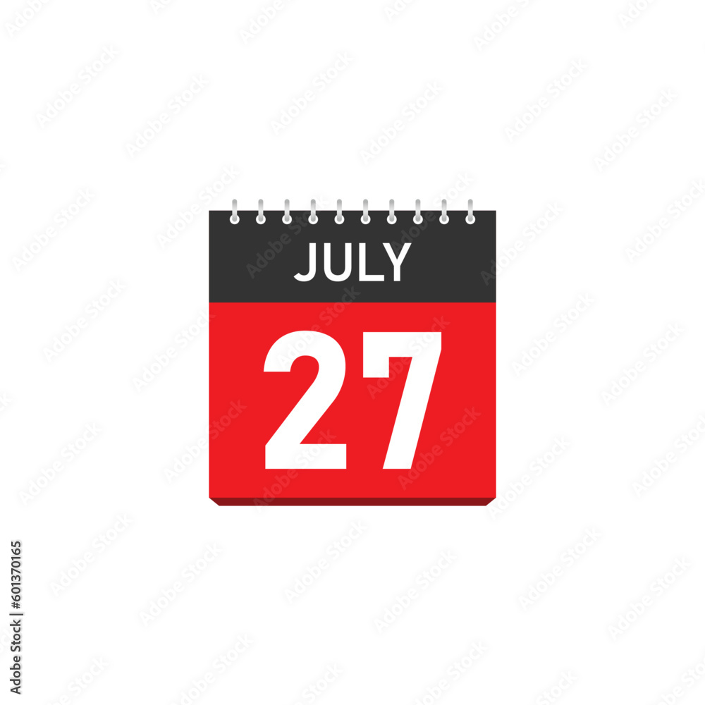 July 27 Concept Design. Vector Illustration. July 27 Concept Design. Vector Illustration.