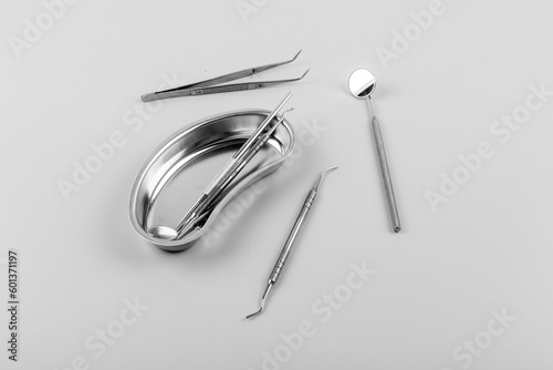 Dental metal equipment tools for teethcare and dental health