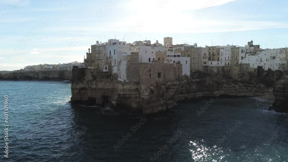 Polignano a mare, aerial view, puglia, italy Polignano a mare, aerial view, puglia, italy