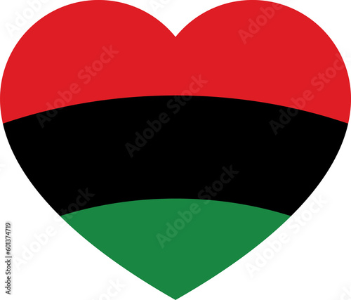Red, black and green colored heart shape icons as the colors of the Pan-African flag. For Juneteenth and Black History Month. Flat design illustration. Free Download Red, black and green colored heart shape icons as the colors of the Pan-African flag. For Juneteenth and Black History Month. Flat design illustration. - GFXLoad
