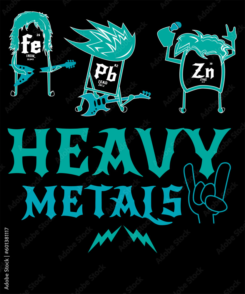 Heavy Metal Elements Of Physic Playing Music In A Heavy Metal Band