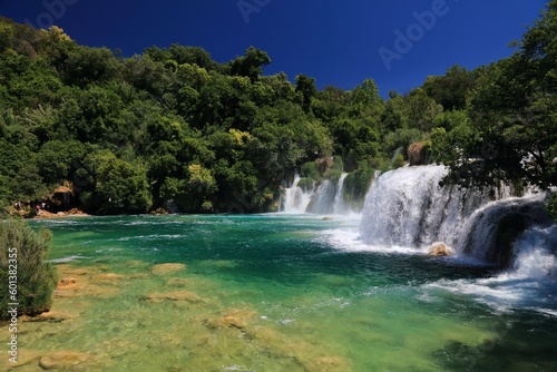 Krka waterfalls, nature of Croatia