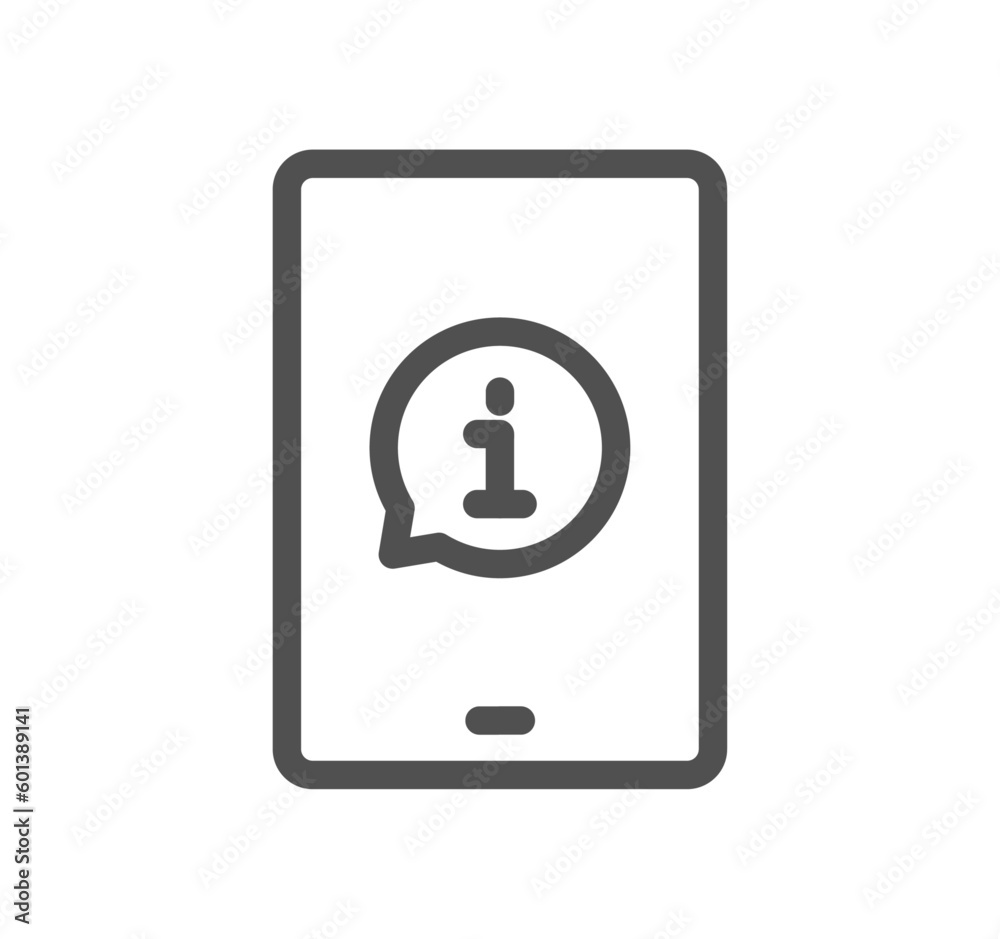 Info and help desk related icon outline and linear vector. Info and help desk related icon outline and linear vector.