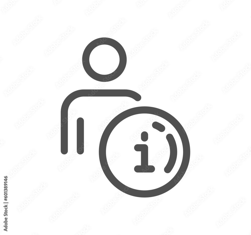 Info and help desk related icon outline and linear vector. Info and help desk related icon outline and linear vector.