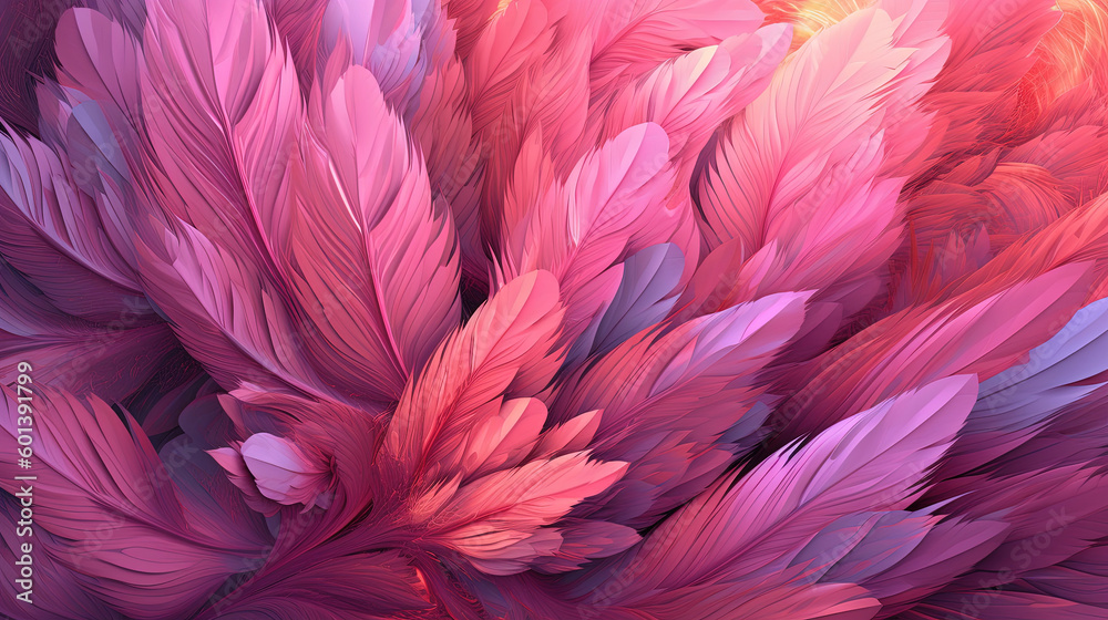 Abstract pattern artwork of feather Abstract pattern artwork of feather