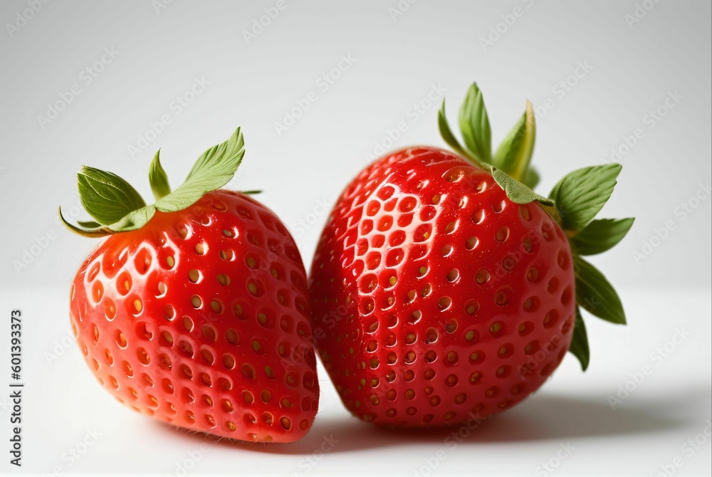 strawberries on a white background strawberries on a white background