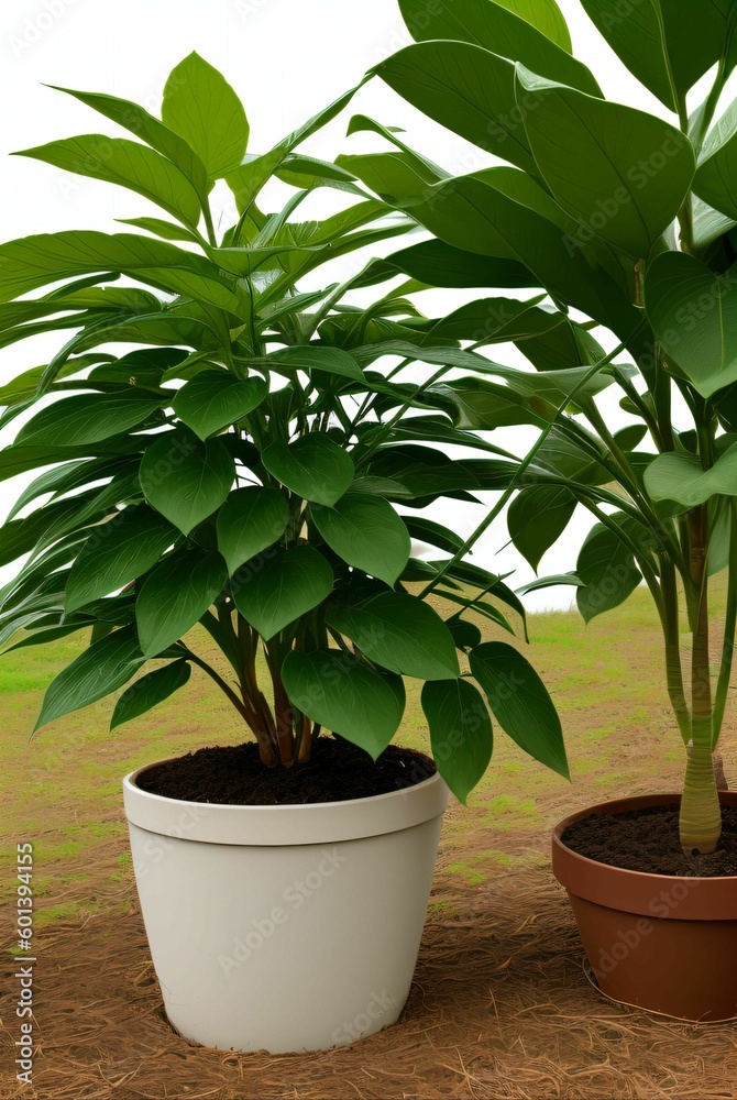 Fototapeta premium A plant with green leaves