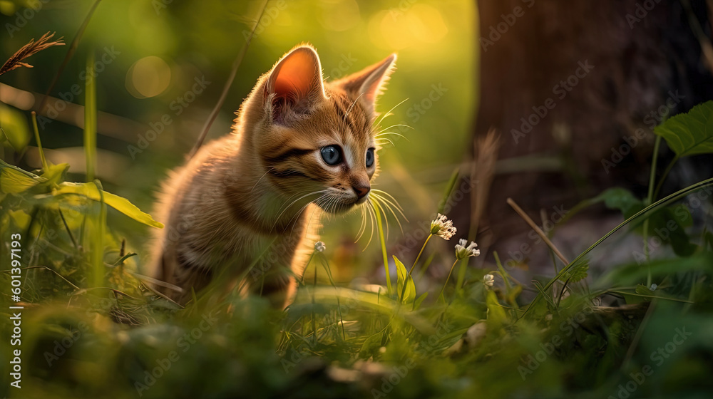 Cute cat. International cat day illustration Cute cat. International cat day illustration