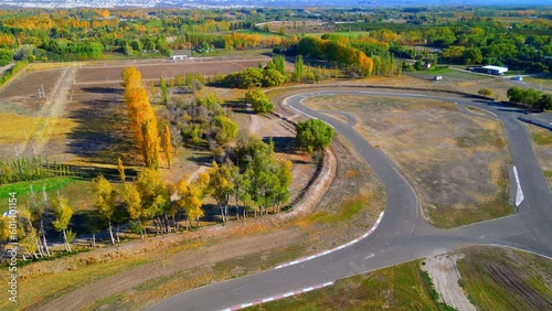 Aerial View of General Roca City Park Autodrome photo