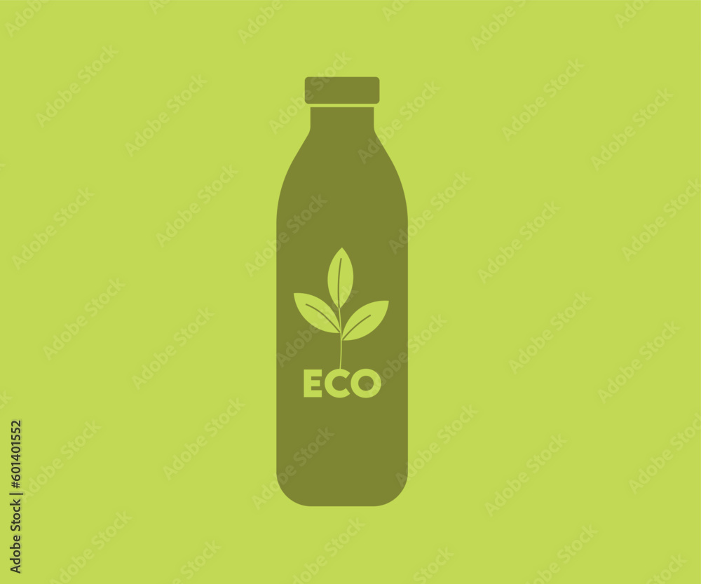 Ecologic bottle. Go Green. material Recycle Ecologic bottle. Go Green. material Recycle
