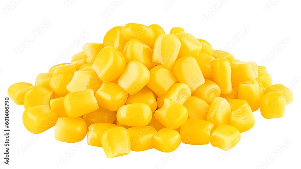 Fototapeta premium corn seed isolated on white background, full depth of field
