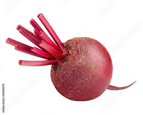 beetroot isolated on white background, full depth of field