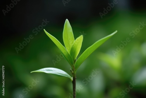 Green tea leaf, ai generative