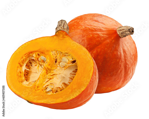 Canvastavla Pumpkin isolated on white background, full depth of field