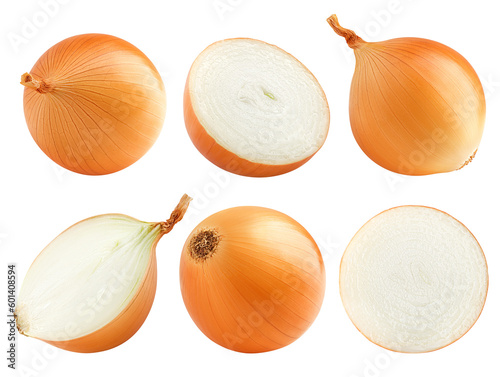 onion, isolated on white background, full depth of field photo