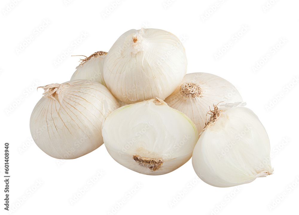 Fototapeta premium onion, isolated on white background, full depth of field