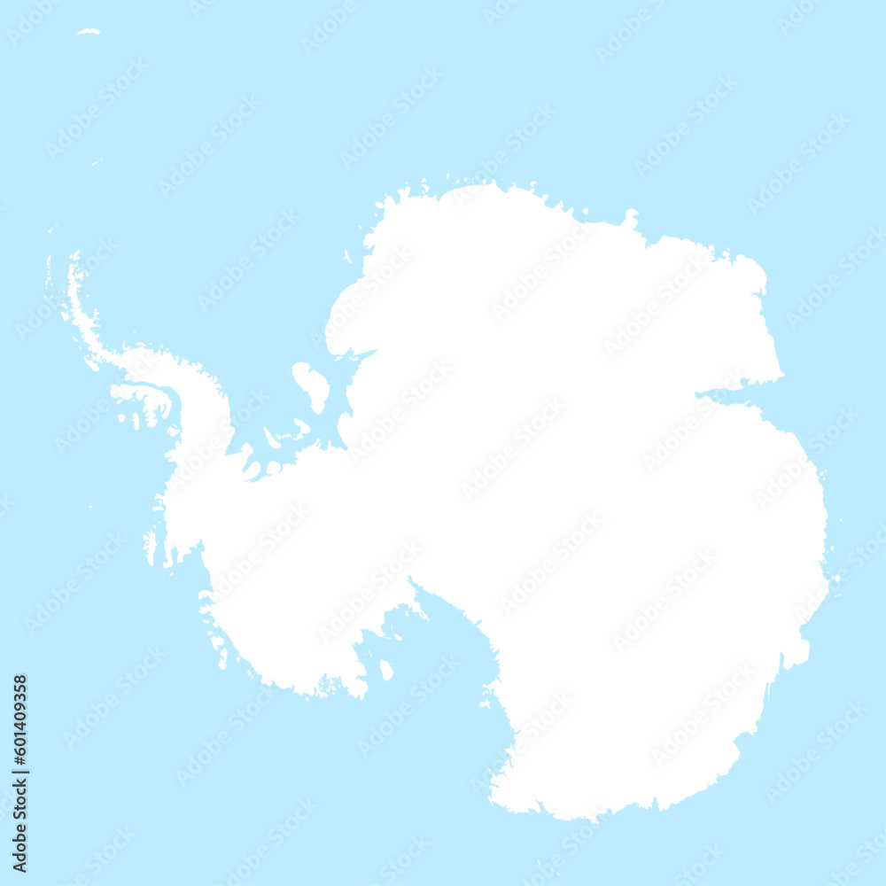 Vector map of Antarctica