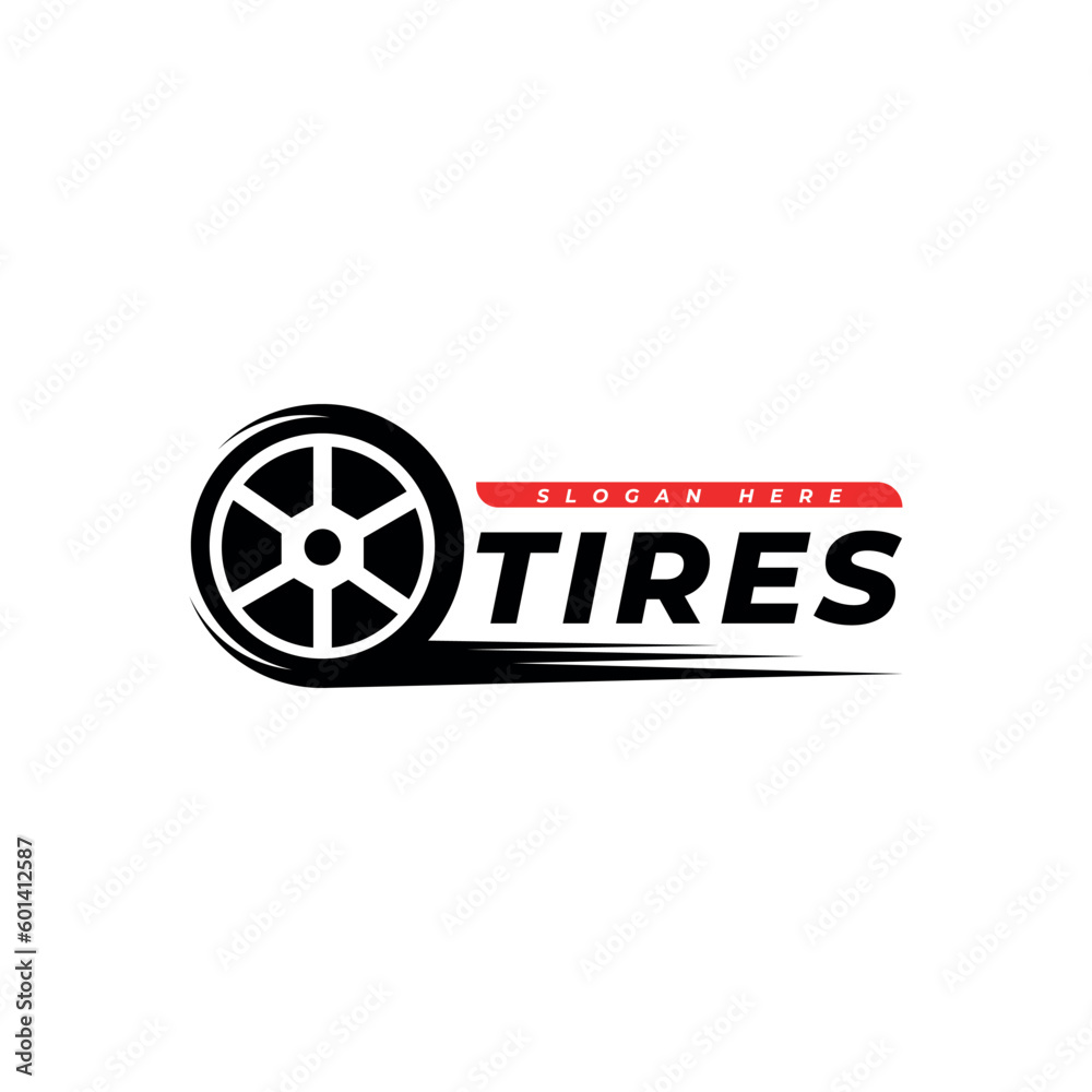 Abstract Sport Automotive Tire Logo Symbol