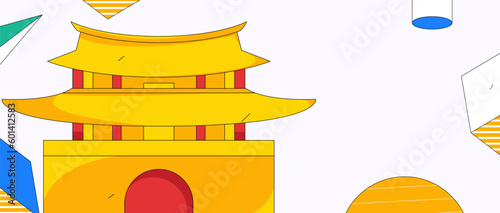 House building vector concept operation hand drawn illustration
