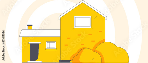 House building vector concept operation hand drawn illustration
