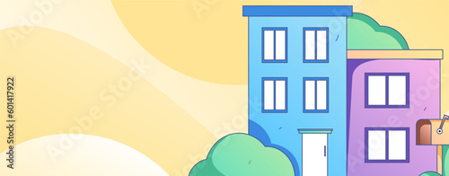 House building vector concept operation hand drawn illustration
