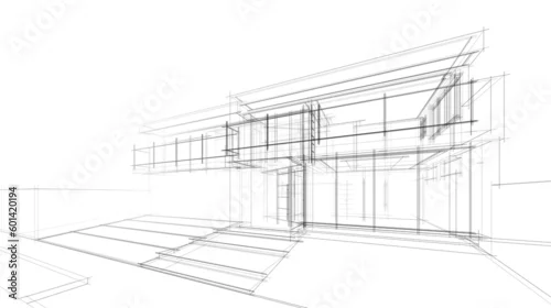Obraz sketch of a house