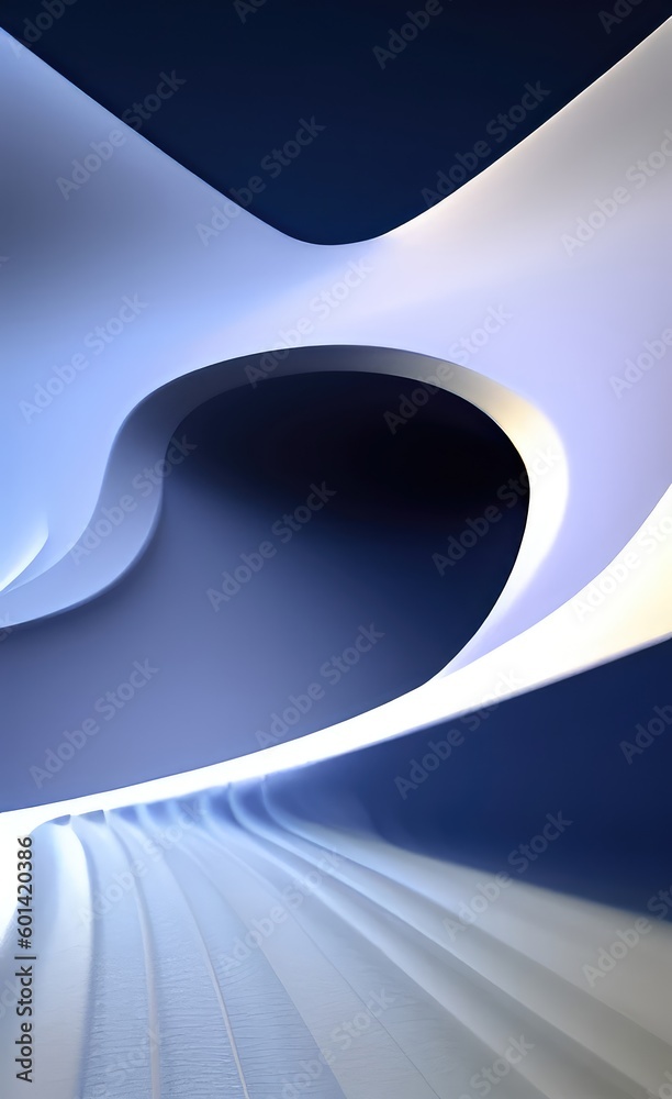 Fototapeta premium 3d rendered wave background illustration, metallic colored.