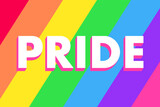 Vector Banner Happy Pride Day.