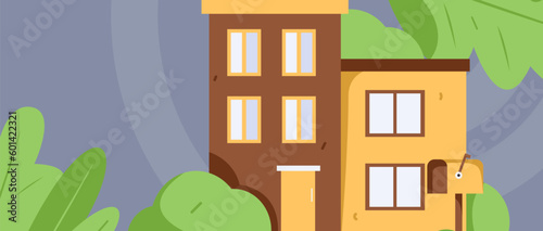 House building vector concept operation hand drawn illustration
