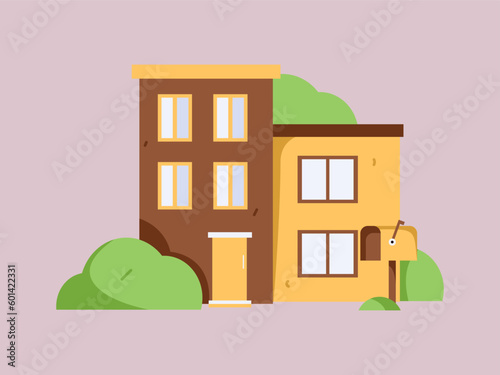 House building vector concept operation hand drawn illustration

