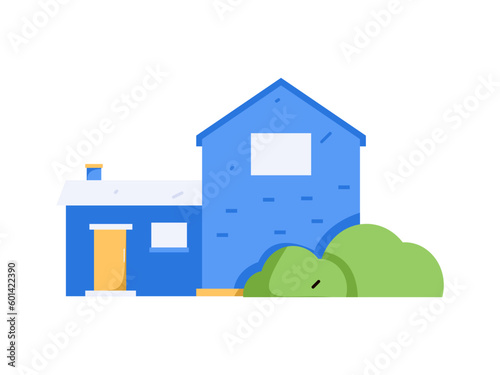 House building vector concept operation hand drawn illustration

