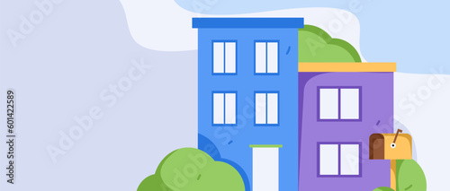 House building vector concept operation hand drawn illustration
