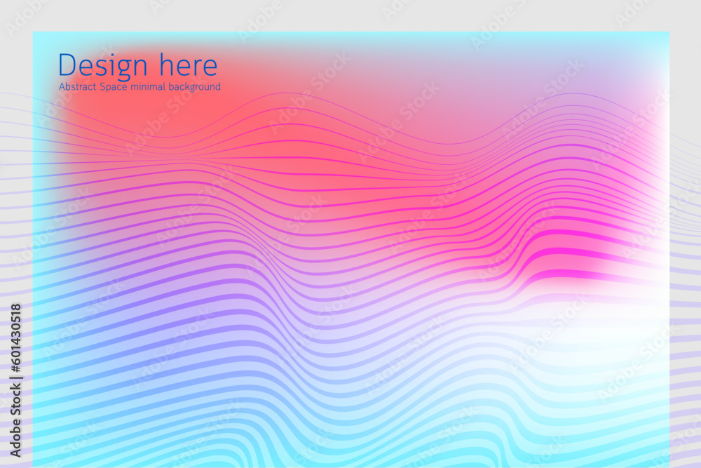 Abstract gradient wave colorful background