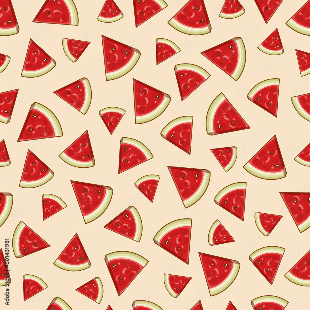 Piece of watermelon pattern. Juicy background Piece of watermelon pattern. Juicy background
