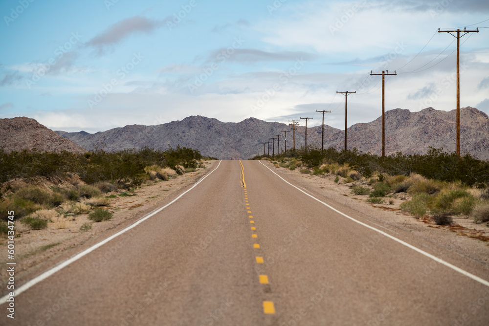 road in the desert road in the desert